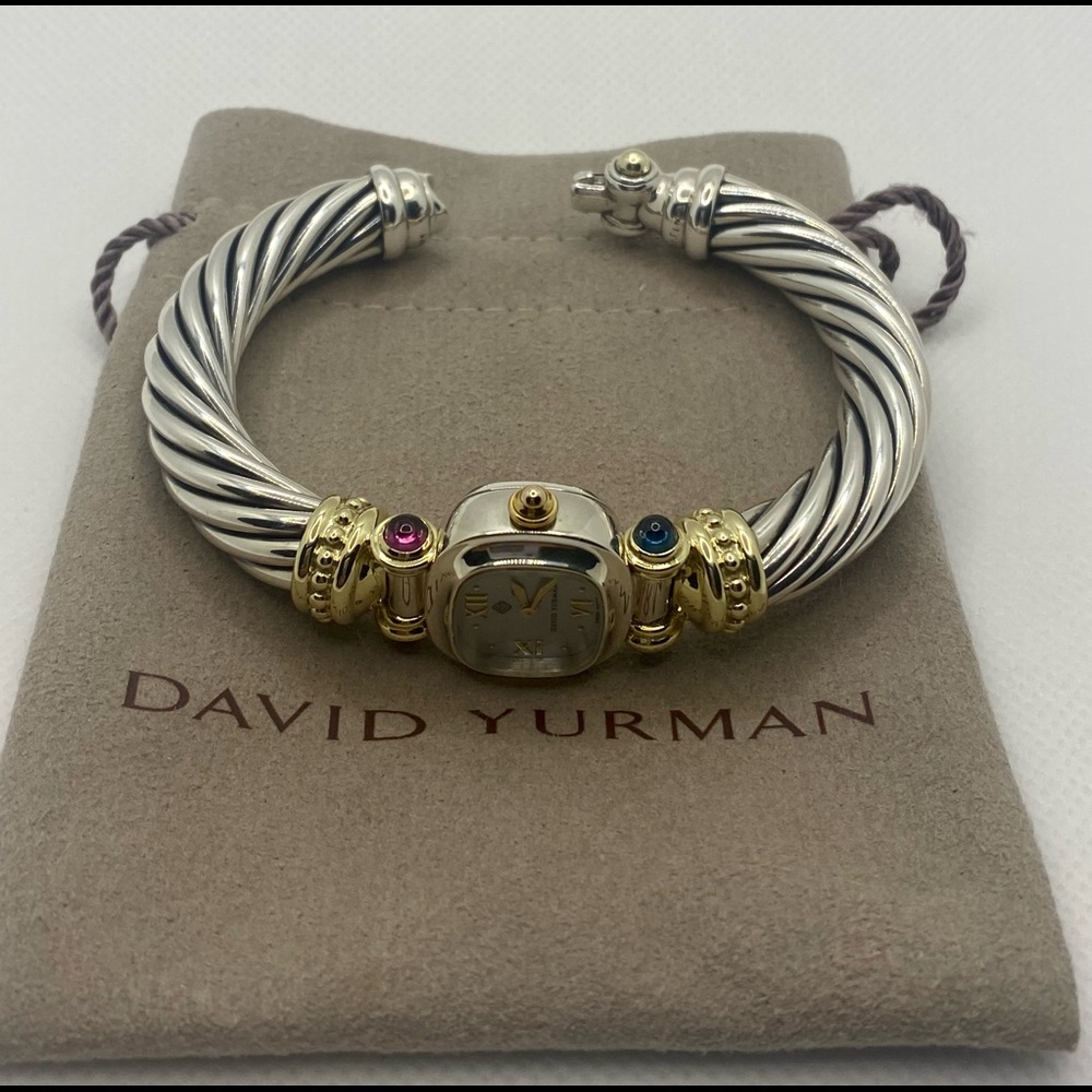 Authentic David Yurman Cable Watch Excellent Condition Swiss Movement